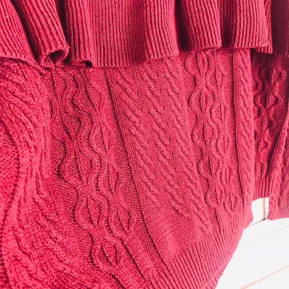Project Naadam Red Cordovan MockNeck Sweater - Picture 6 of 8
